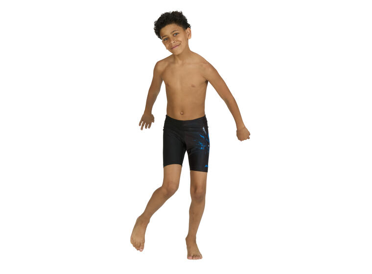 Demon Mid Jammer Badebukse jr 128cm Zoggs | Svart/Flerfarget | Ecolast 