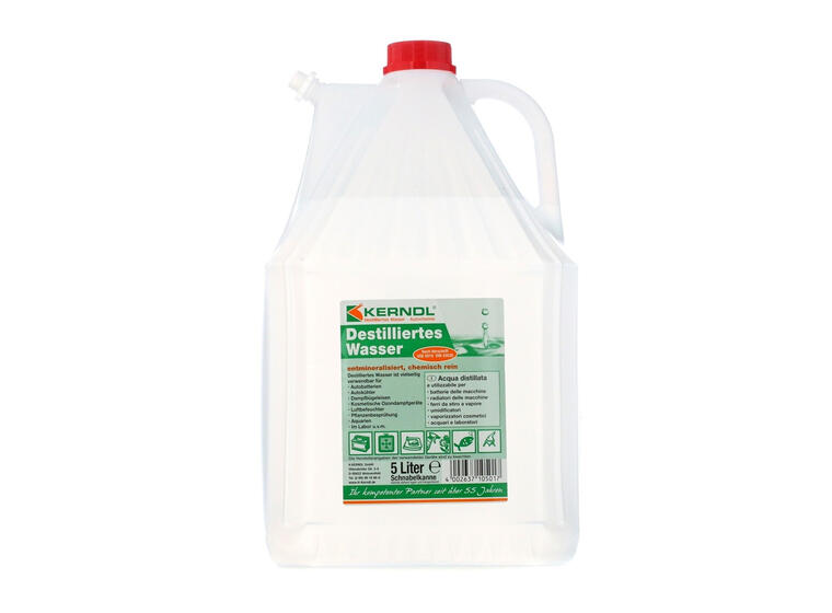 Destillert vann til boblerør 5 liter 