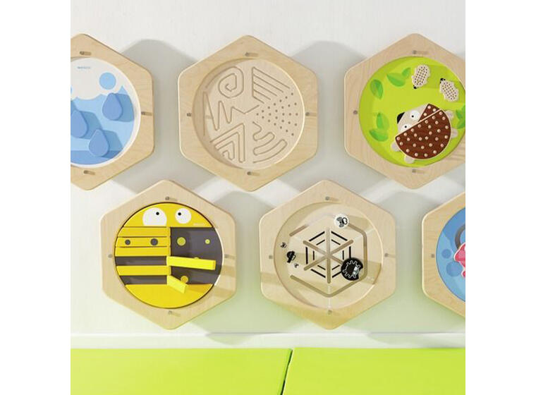 Veggpanel Hexagon Pinnsvin 48 x 54 x 7 cm 