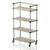 Oppbevaringshylle med hjul | Beige 100x46x176 cm | Flyttbar hylle 