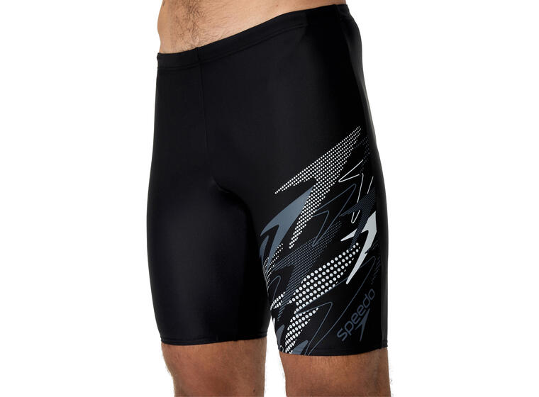 Medley Logo Jammer Badebukse 38 Speedo | Svart/Grå | Enduraflex 