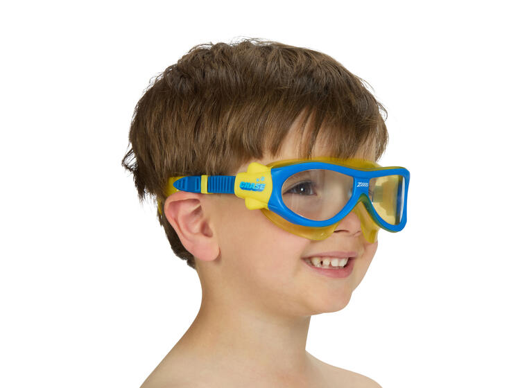 Paw Patrol CHASE Svømmebrille Zoggs 2-6 år | Kids Mask | Klar linse 