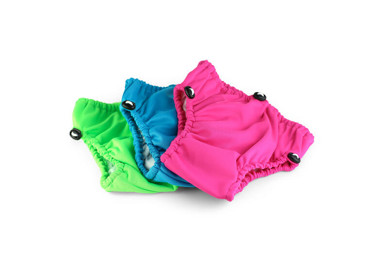 Aqua Nappy Klubben Badebleie | 6-12 mnd Rosa | Justerbar strikk i midje og lår 