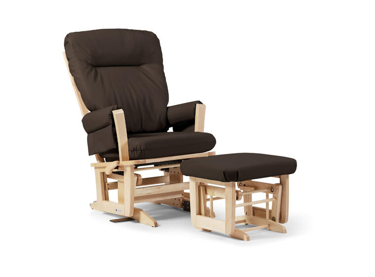Trone Easymove Advance Gyngestol Brun Med puff | Standard PU 