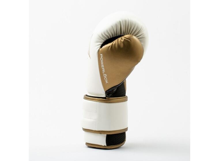 Boksehansker Powerlock 2R 10 oz Treningshansker | Allsidig | Hvit/Gull 