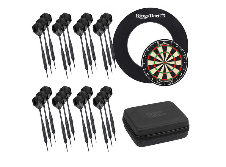 Dartskive Kings Dart Set Professional Dart | Surround | 24 piler | liten bag 