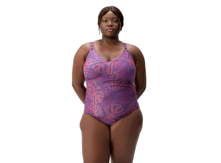 Printed V Neck Shaping Badedrakt (+) 52 Speedo | Flerfarget | BodyFit Rec 