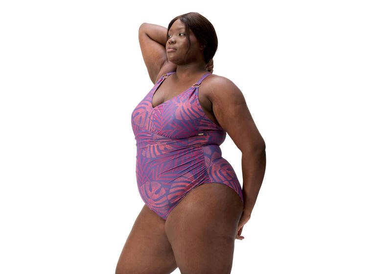 Printed V Neck Shaping Badedrakt (+) 52 Speedo | Flerfarget | BodyFit Rec 