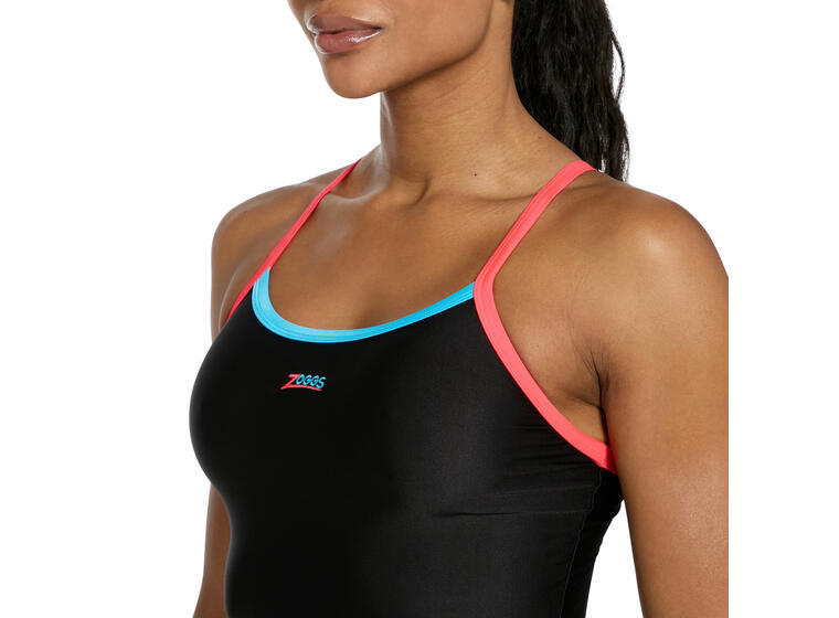 Wake Cannon Strikeback Badedrakt EU34 Zoggs | Svart/Blå/Rosa | Ecolast 