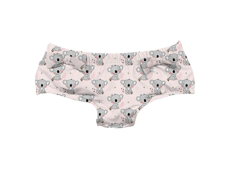 Blissful Nappy Badebukse 80/86cm Slipstop | Rosa/Grå | 12-18 mnd 