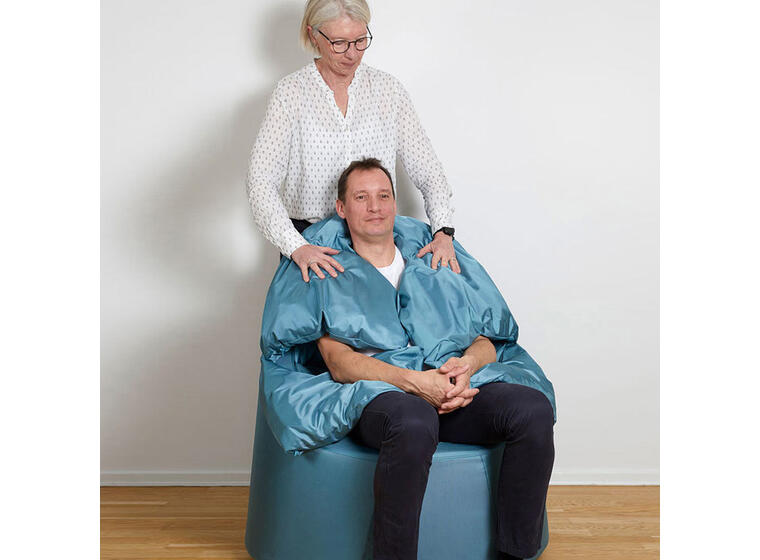 Kulestol  Protac Sensit® Straight Aqua Blå | Med puff 
