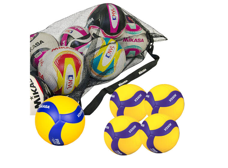 Volleyballsett Mikasa Bundesliga Trenings-og konkurranseball inkl.bag 
