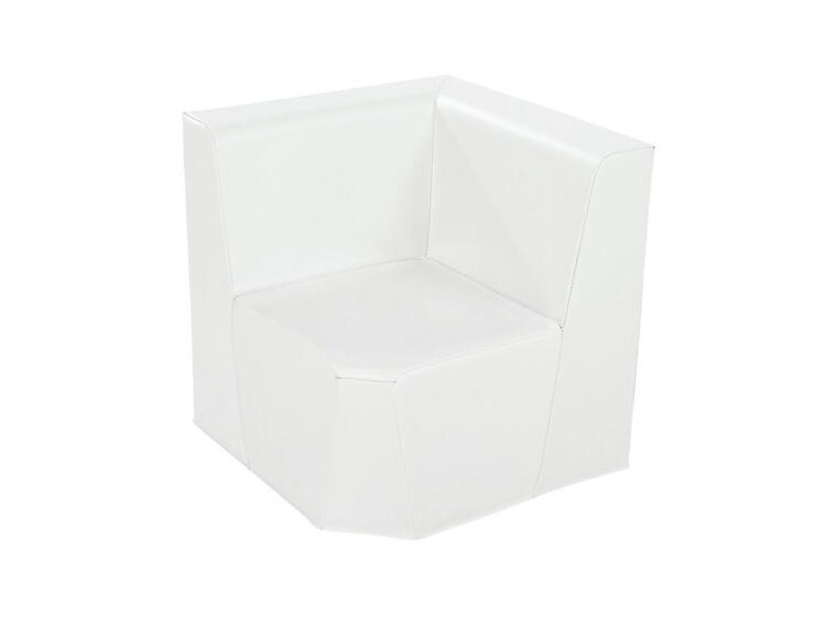 Skumstol hjørne – H: 40 cm - Hvit L 76 x B 76 x H 75 cm 