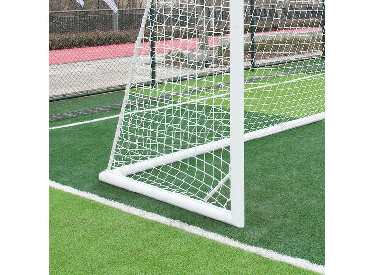 Fotballmål  5er| Løftehjul 3x2 m | Hvitt | Rund profil | Nett 