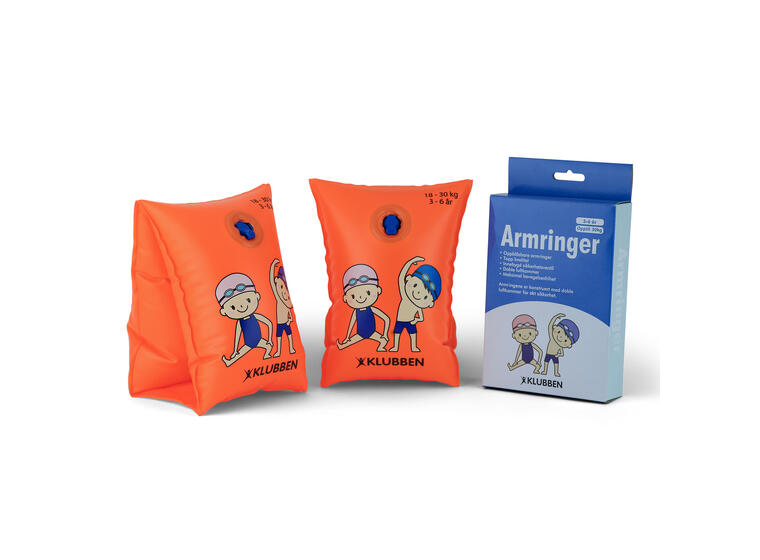 Armringer Klubben | 1-3 år opptil 18 kg | Oransje 