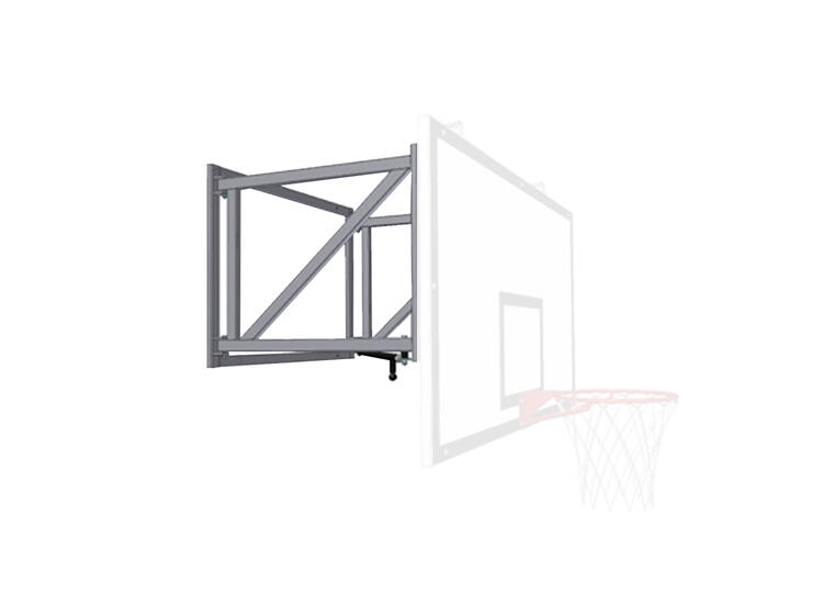 Veggstativ til basketball For glassfiberplate | Utheng 120 cm 