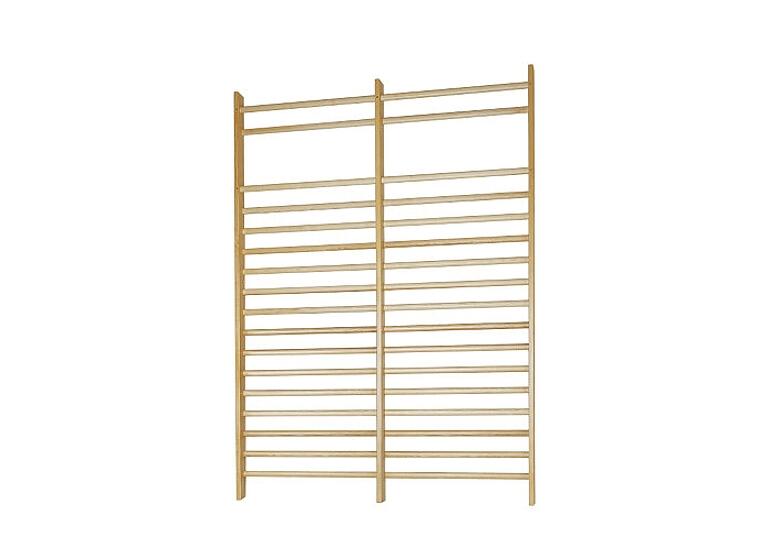 Ribbevegg 280x200 cm 2 seksjoner | Avstand 14 cm | Ask 