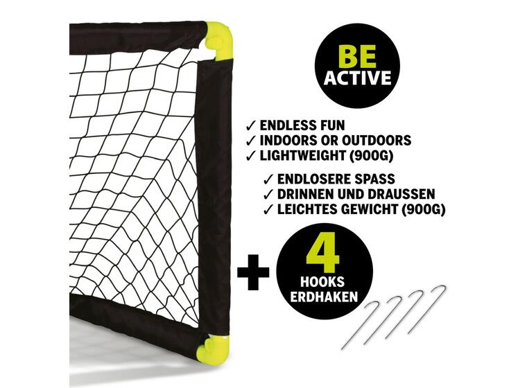 Schildkröt Fotballmål | 2 stk 90x60 cm | Sammenleggbare mål 