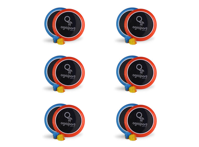Ogo Sport Disksett - 12 plater 6 baller 6 sett | Ballspill til fritid og skole 