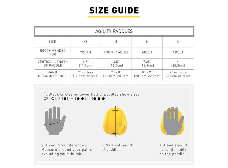 Finis Agility Teknikk Paddles M Strapless Swimming Paddles 