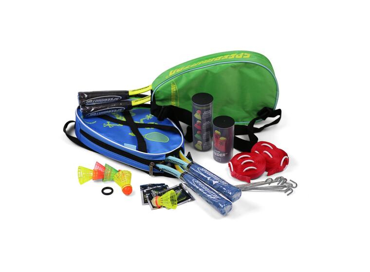 Speedminton Sett Familie 2x S-JR, 2x S700, mixpack baller 