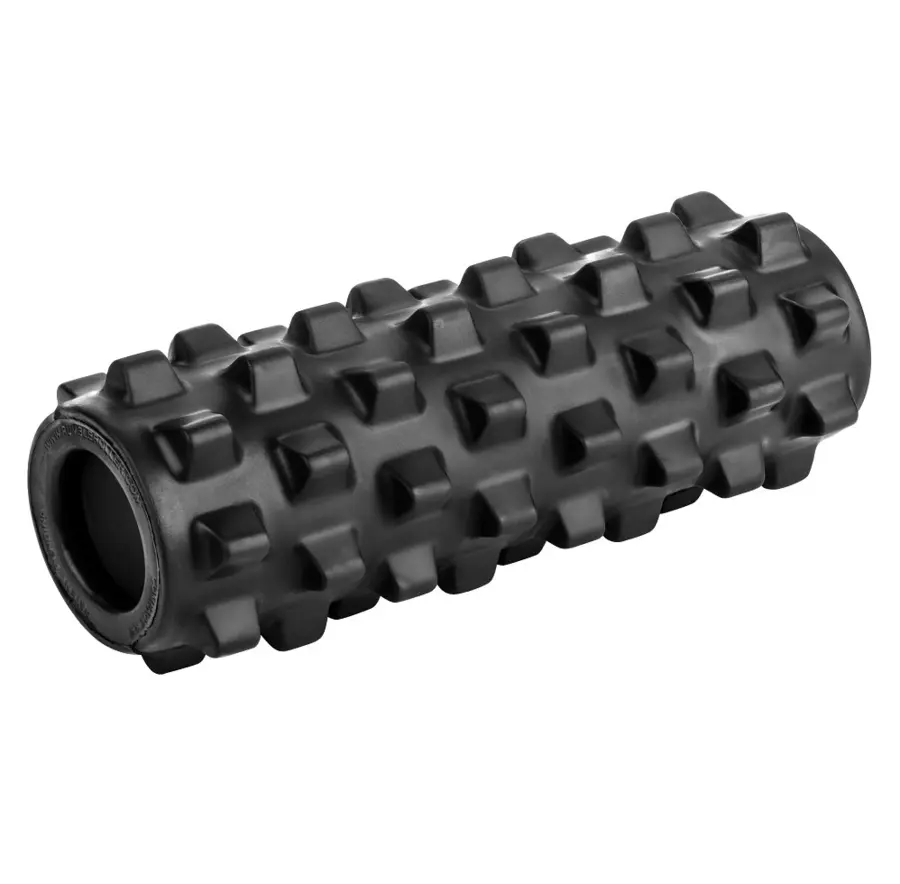 RumbleRoller Foam Roller Svart 12,5 x 56 cm | Ekstra fast 