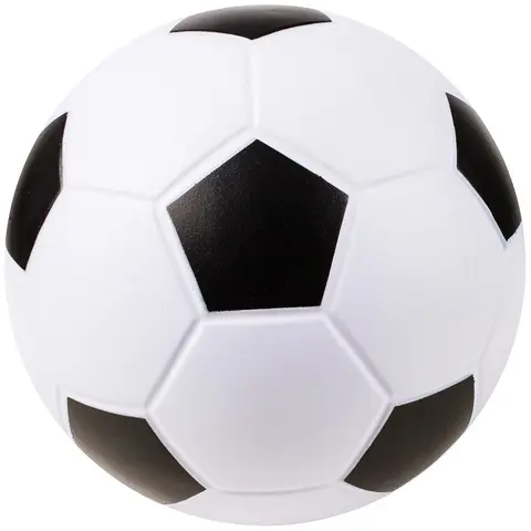 Fotball i PU-skum 20 cm svart/hvit Myk fotball i størrelse 3