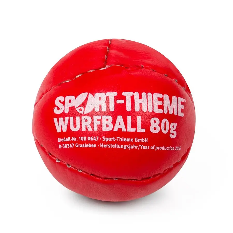 Kasteball av lær 80 g | 6,5 cm Til idrettslag og skoler 