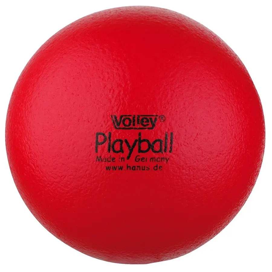 Softball Volley Playball 16 cm rød Skumball med elé-trekk 