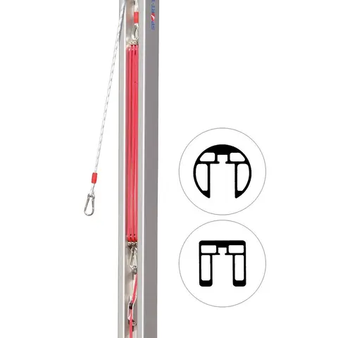 Voleyballstolpe Reservestrammer DVV-1 stolpe 80x80mm og ø 83mm