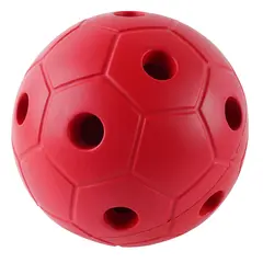 Klokkeball i skum 22 cm rød Bjelleball for svaksynte