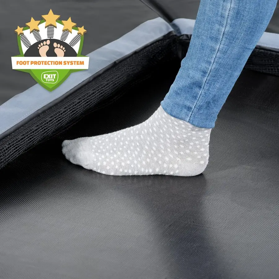 EXIT Dynamic Bakketrampoline Sikkerhetskant | 305 x 519 cm | Svart 