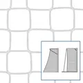Nett h&#229;ndball/fotballm&#229;l 3x2 m 1 par | Hvit | 80/100 | 4 mm | M100