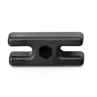 Nettkrok plast | 2 stk 26x10x4 mm | Svart