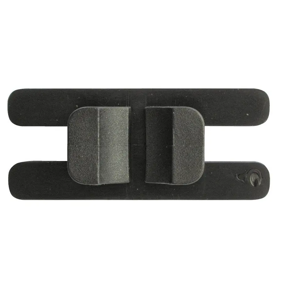 Nettkrok plast Svart (10 stk) 26x10x4 mm - Svart 