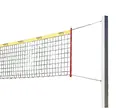 Sandvolleyball-sett Stabil Plastbelagt vaiernett | Polstret stolper