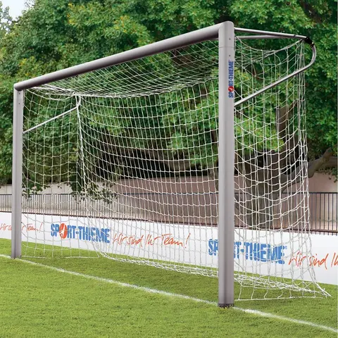 Fotballmål  7er | 5x2 m | M/bakkehylser Oval profil | Sveiset ramme