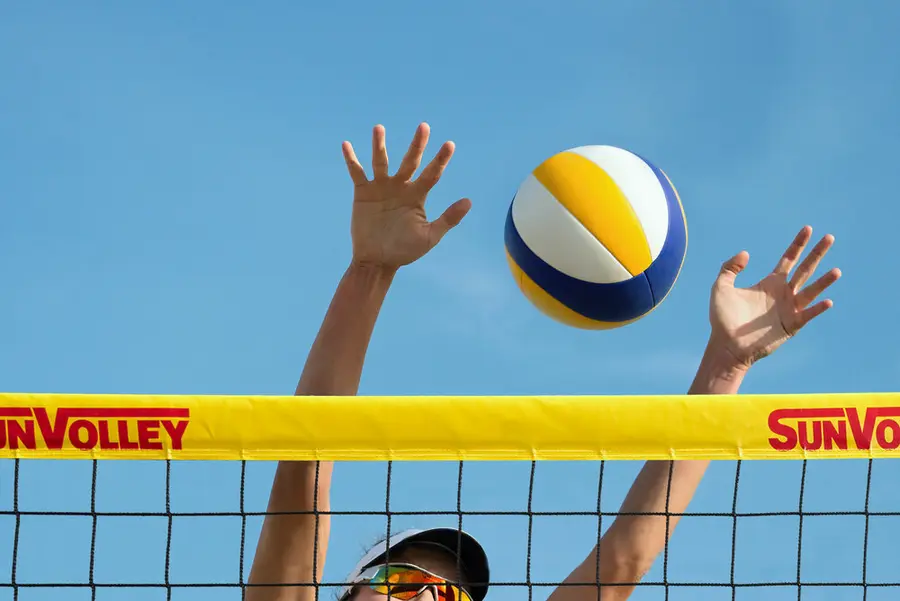 Sandvolleyballnett SunVolley Standard 8,5 m | 4-punkts oppheng 