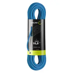 Klatretau Edelrid Tower 10,5mmx50m Dynamisk enkelttau | blå