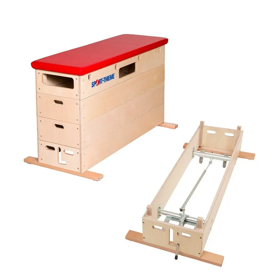 Sprangkasse Multiplex 4 delt Imitert skinn | Med hjul | TÜV/GS 