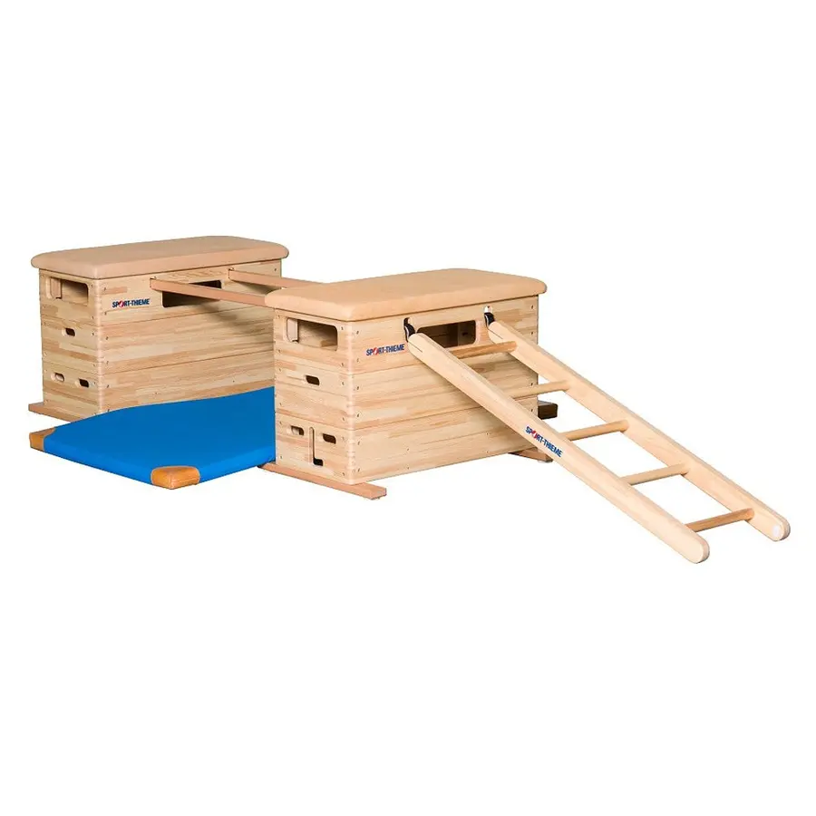 Sprangkasse Mini Vario 3 delt Med hjul | Furu 