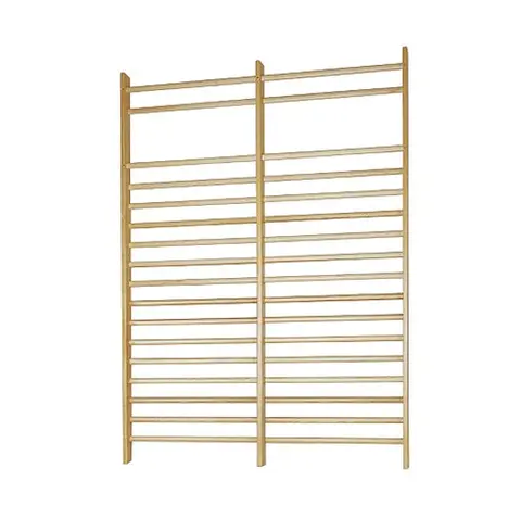 Ribbevegg 280x200 cm 2 seksjoner | Avstand 14 cm | Ask