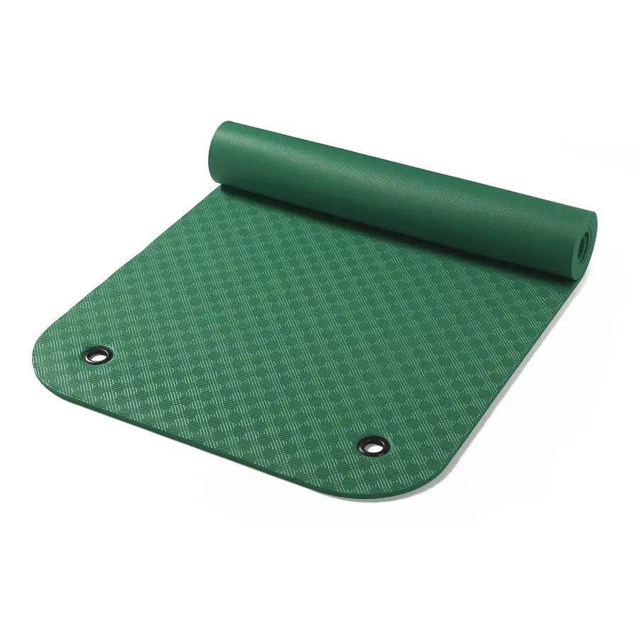 Treningsmatte Komfort med hull Grønn 180 x 65 x 0,8 cm 