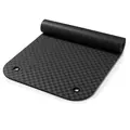 Treningsmatte Komfort med hull Svart 180 x 100 x 0,8 cm