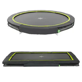 EXIT Silhouette Sports Bakketrampoline Svart | Uten nett | Velg størrelse: