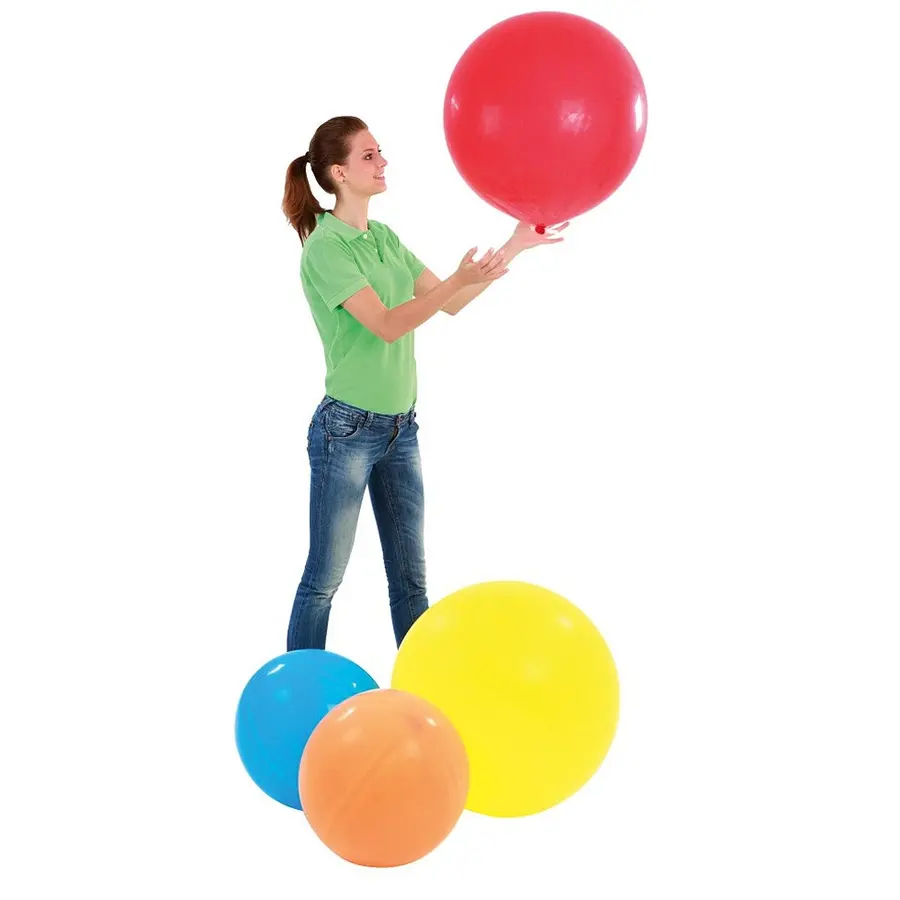 Store ballonger i naturlateks 45 cm Kjempeballonger 20 stk. 