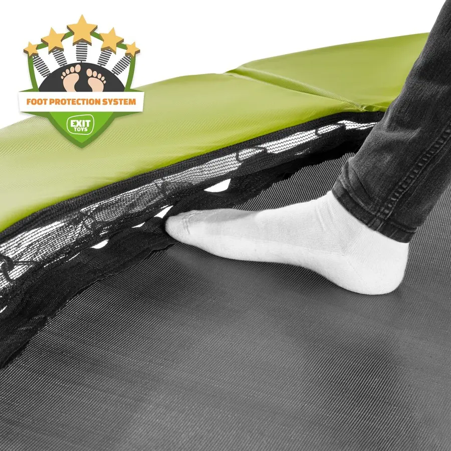 EXIT Silhouette bakketrampoline 183 cm | Lime | Inkl. sikkerhetsnett 