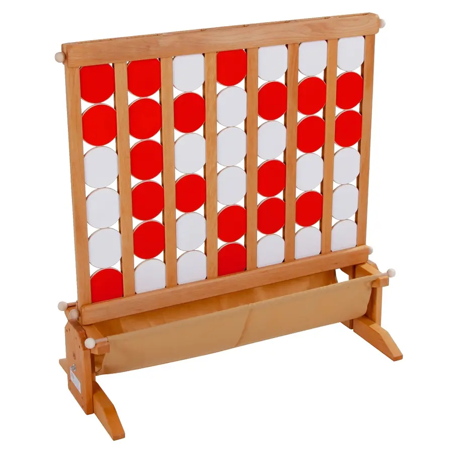 Fire på rad XXL 90x90 cm Solid 4 på rad i tre 
