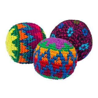 Sjongleringsballer Rainbow 3 3 stk Rasta-look erteposer
