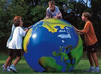 Togu Globusball 200 cm Stor ball som ser ut som jordkloden 